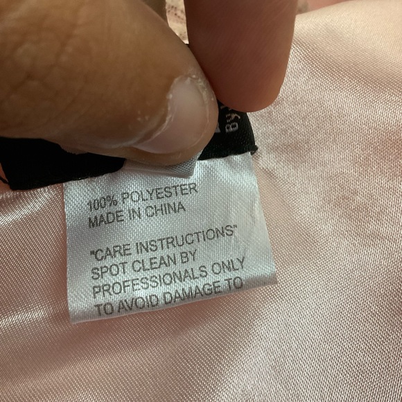 NEW JOVANI JVN60467 embellished V neckline A line chiffon maxi gown dress pink 0 - Picture 8 of 12